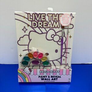Hellow Kitty Live the Dream | Paint and Reveal Wall Art | Paint Brush NWT